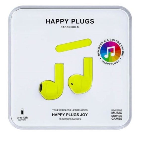 Happy Plugs Joy Hörlur In-Ear TWS - Neon Gul