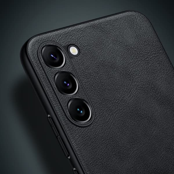 SULADA Mobilskal till Galaxy S23+ PU Läder Coated TPU + PC Brun