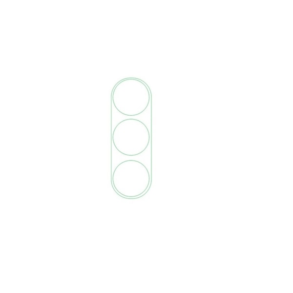 [1-PACK] Galaxy Z Flold 5 Kameralinsskydd i Härdat glas - Clear