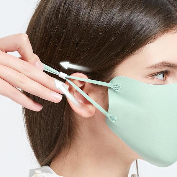 Tvättbar mask Munskydd Skyddsmask Blå Blå