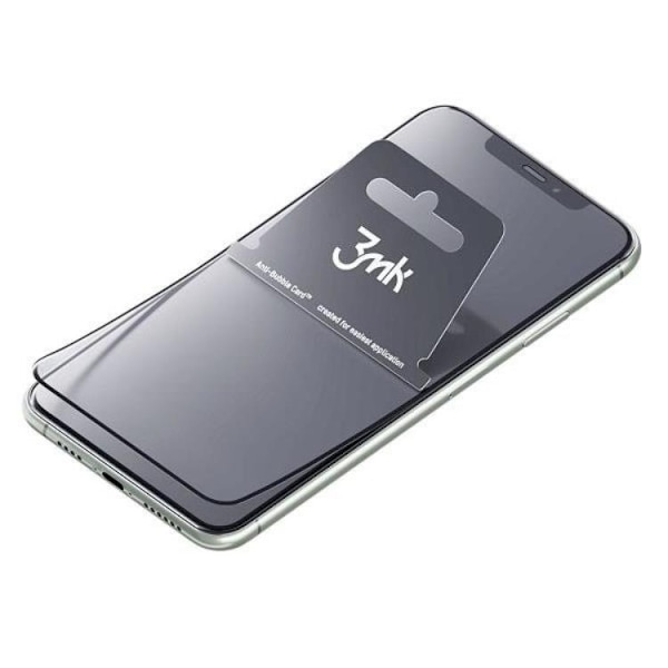 3MK iPhone XR HybridGlas Skärmskydd NeoGlass - Svart Svart