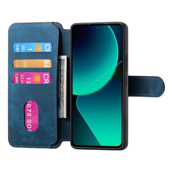 CASENEO Xiaomi 13T Plånboksfodral Konstläder - Blå
