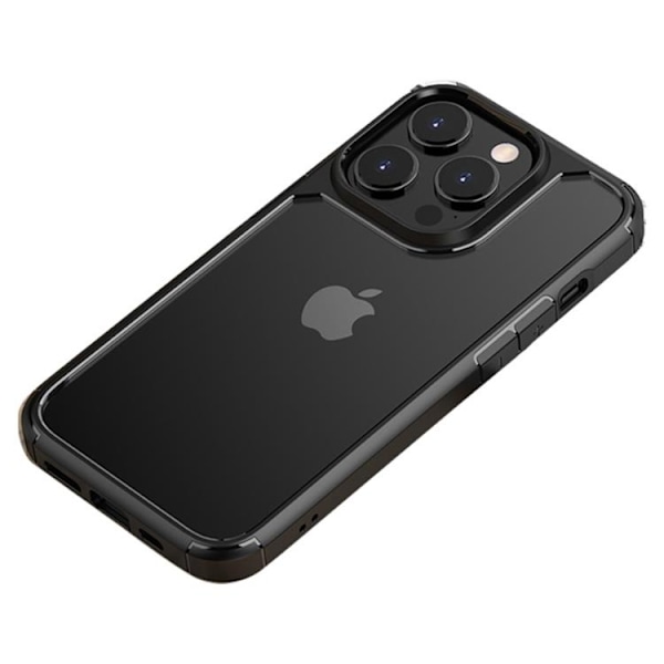 [6in1] Boom iPhone 13 Pro Skal - Kameralinsskydd - Härdat Glas - MagSafe Ring Svart