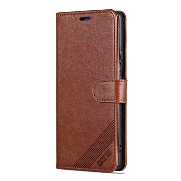 AZNS Samsung Galaxy A16 5G Plånboksfodral Anti-Scratch Konstläder - Brun