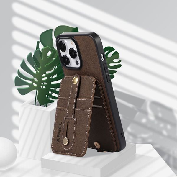 ABEEL Style 02 Mobilskal till iPhone 15 Plus Bump Proof Khaki