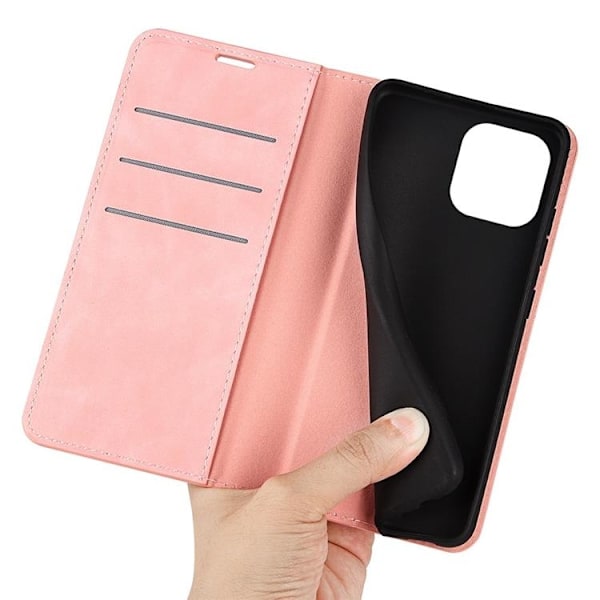 Folio iPhone 14 Pro Max Plånboksfodral  - Rosa Rosa