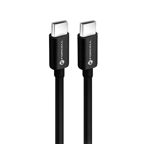 Forcell USB-C - USB-C -kaapelit 1,5 m - musta