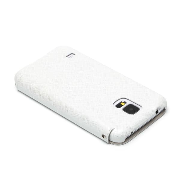 Zenus Minimal Diary Väska till Samsung Galaxy S5 - (Vit) White