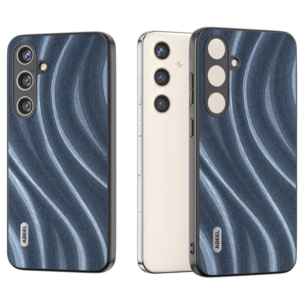 ABEEL Mobilskal till Galaxy S24 Milky Way PU Läder Blå