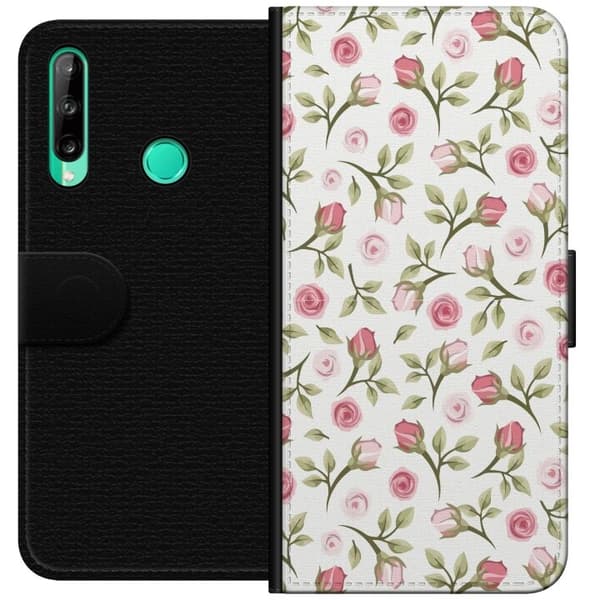 Pung Taske til Huawei P40 lite E med Blomster