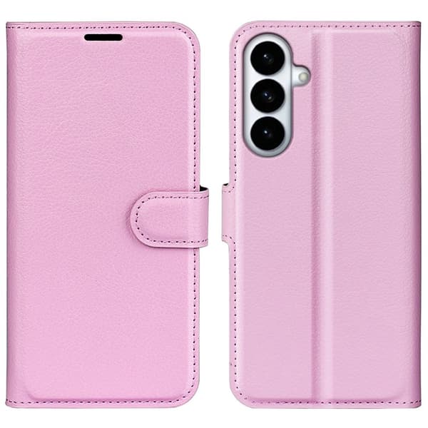 Plånboksfodral för Samsung Galaxy S26 Plus Stativ Konstläder - Rosa