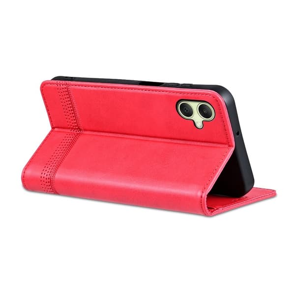 AZNS Samsung Galaxy A06 Plånboksfodral Konstläder - Röd