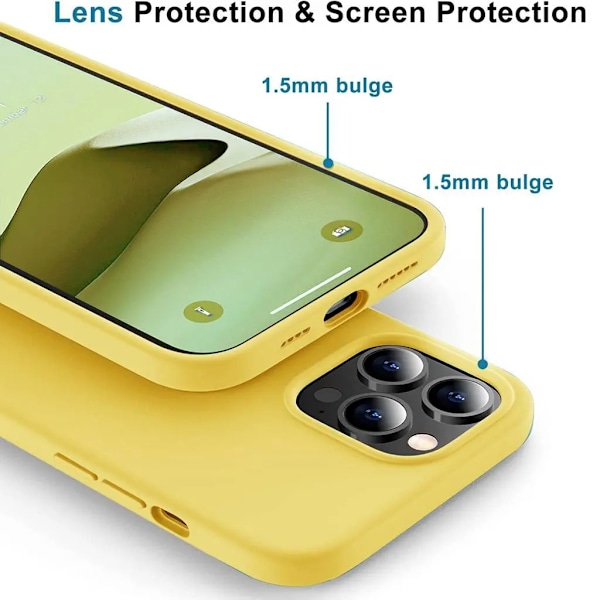 SiGN iPhone 14 Pro Max Skal Liquid Silicone - Gul