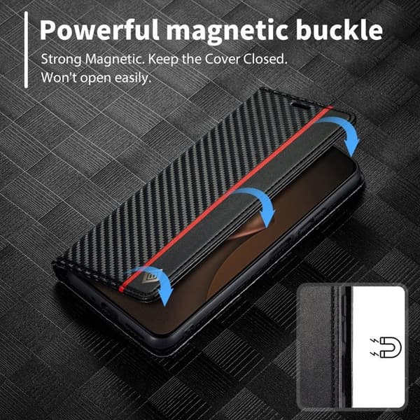 LC.IMEEKE Xiaomi 15T Plånboksfodral Konstläder - Vertikal Rand