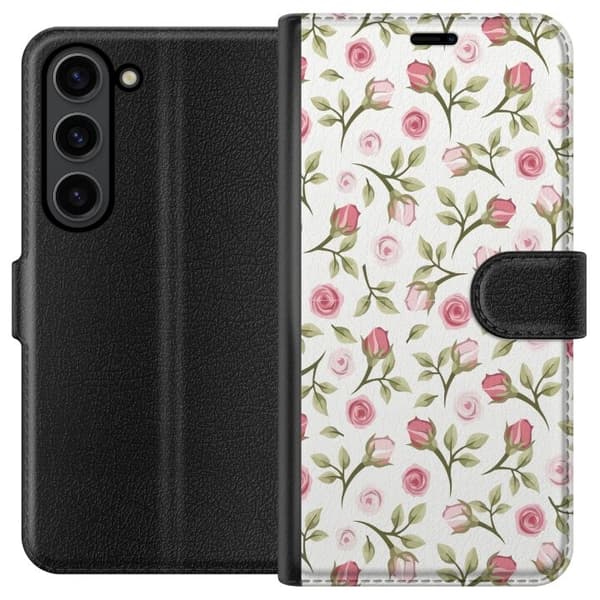 Plånboksfodral till Samsung Galaxy S24+ med Blommigt