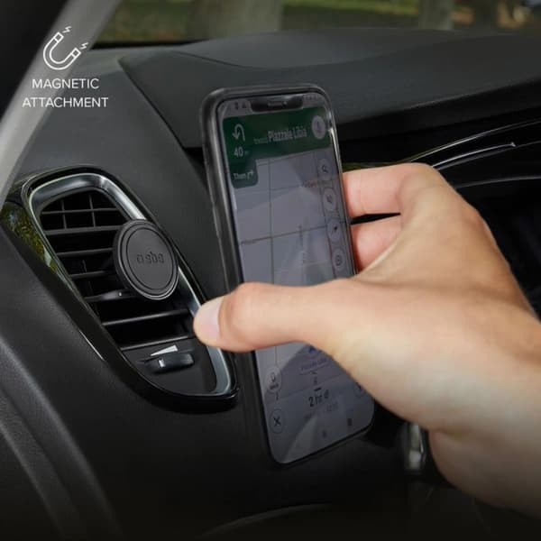 SBS mobilholder til luftventil med Magsafe Svart
