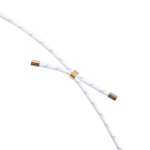 Boom iPhone XR skal med mobilhalsband- Rope Stipes Rope Whitegrey Stipes