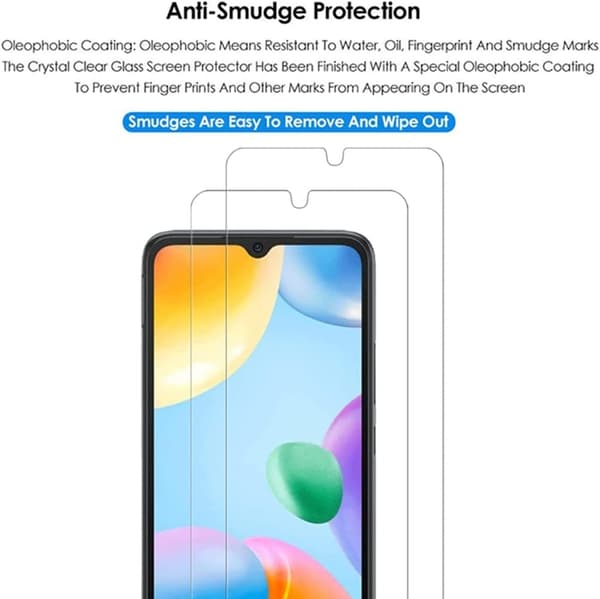 [1-PACK] Xiaomi Redmi 10C Härdat Glas Skärmskydd - Clear Transparent