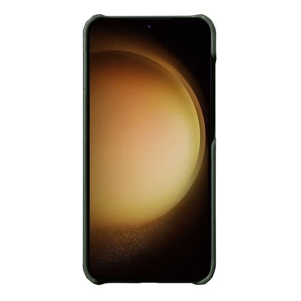 MELKCO Mobilskal till Samsung Galaxy S24 Äkta Läder + PC - Grön