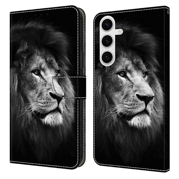 Plånboksfodral för Samsung Galaxy S26 Plus Mönstertryck Ställ - Lejon