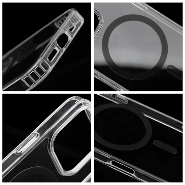 Telefontaske til iPhone 17 Pro Magsafe Drop Glue - Sort Svart