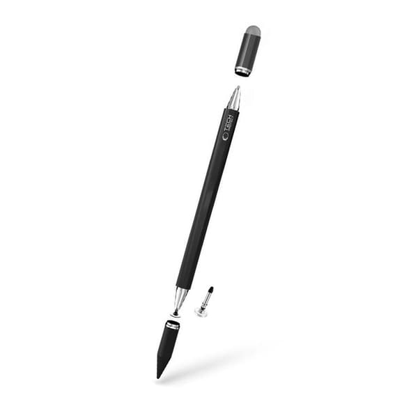 Tech-Protect Stylus Pen med 3 Spids USP-200 - Sort Svart