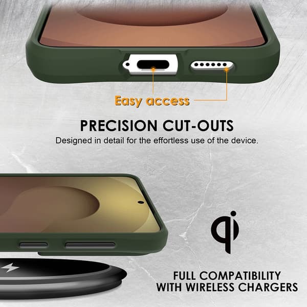 Mobilskal för Samsung Galaxy S26 Magnetiskt PC + TPU Stöttålig - Grön