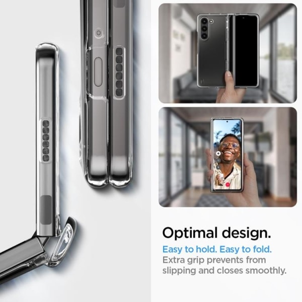 Spigen Galaxy Z Fold 5 Mobilcover Thin Fit Pro - Krystalklart