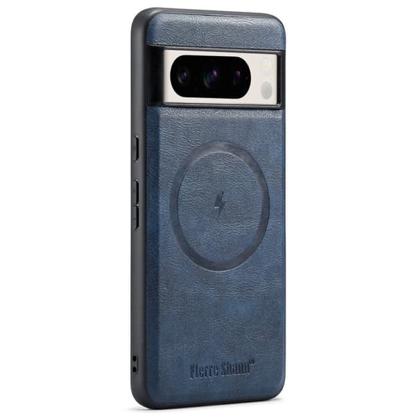 FIERRE SHANN 025 Google Pixel 8 Pro Fodral PU+TPU - Blå