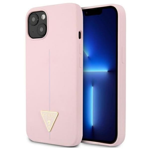 Guess iPhone 13 mini Skal Silicone Triangle - Lila Lila