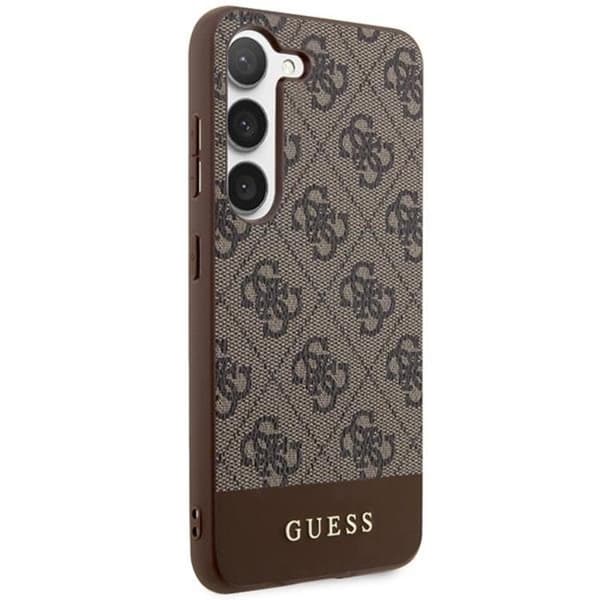 Guess Galaxy S24 Plus Mobilskal 4G Stripe Collection - Brun Brun