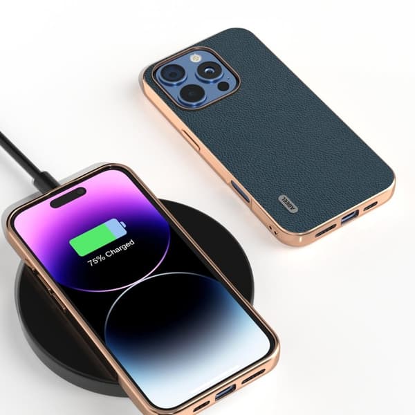 ABEEL Mobilskal till iPhone 16 Pro Max Horizon Series Grön Äkta Läder