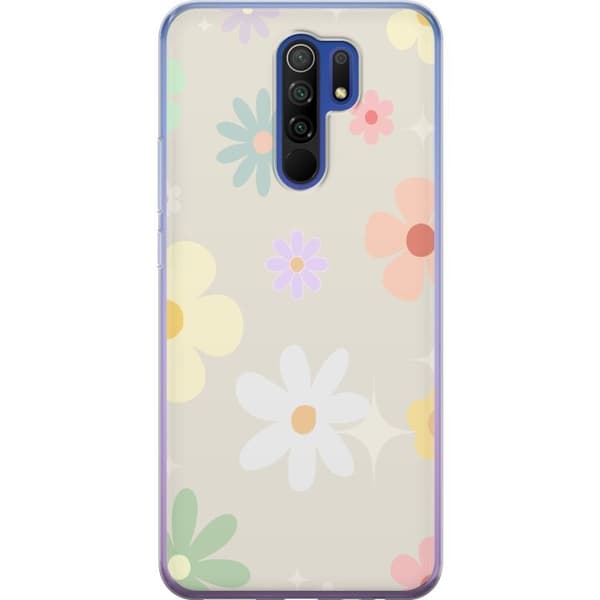 Mobilcover til Xiaomi Redmi 9 med falmende blomster