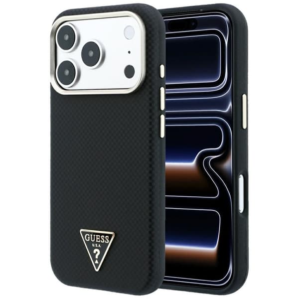 Guess Mobilskal För iPhone 18 Pro Max/17 Pro Max Magsafe Kevlar Triangle Logo
