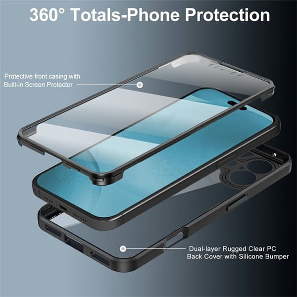 Mobilskal till iPhone 17 Acrylic + TPU - Röd Röd