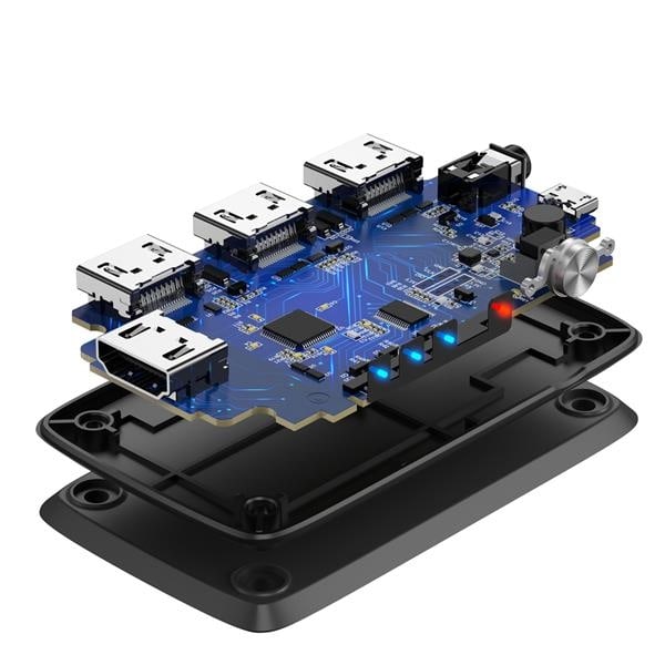 Ugreen Splitter Switch HDMI - 3x HDMI 4K 30Hz - Svart Svart