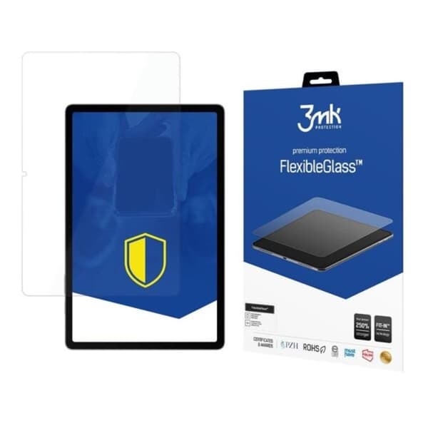 3MK Galaxy Tab S9 FE Plus Hybrid Okrossbart Glas FlexibleGlass Transparent