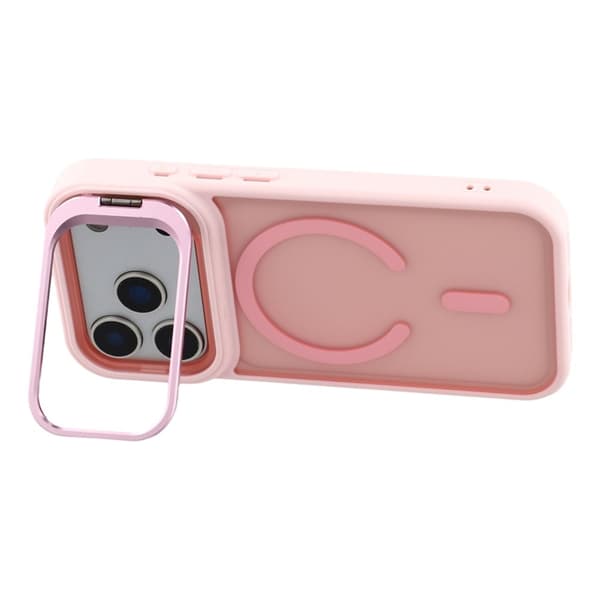 Mobilskal till iPhone 17 Pro Max MagSafe Lins Kickstand - Rosa Rosa