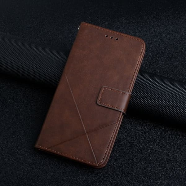 Plånboksfodral för Samsung Galaxy S26 Plus Konstläder med handledsrem - Brun