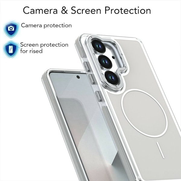 Mobilskal för Samsung Galaxy S26 Plus Magnetiskt Shockproof TPU - Grå