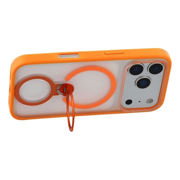 X-LEVEL Mobilskal till iPhone 17 Pro Magnetiskt Kickstand Orange