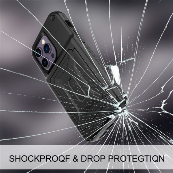 iPhone 14 Pro -suojuskorttipidikkeen peilijalusta - musta