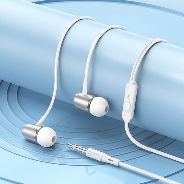 Hoco In-Ear Kablet Høretelefonstik 3.5mm M108 - Sølv Silver