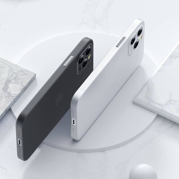 Tech-Protect Ultraslim 0.4mm Skal iPhone 12 & 12 Pro Matte Svart Svart