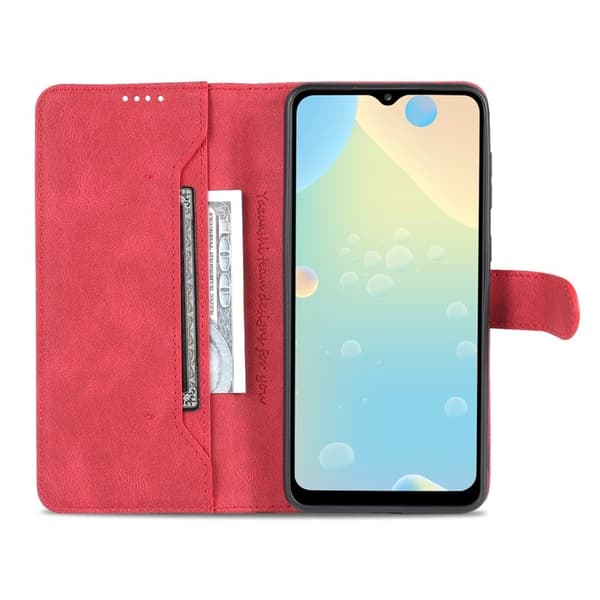 AZNS Plånboksfodral Samsung Galaxy A53 5G Konstläder - Röd