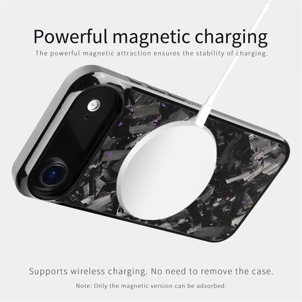 Mobilskal till iPhone Air MagSafe Aramid Fiber Large Texture - Grön Grön