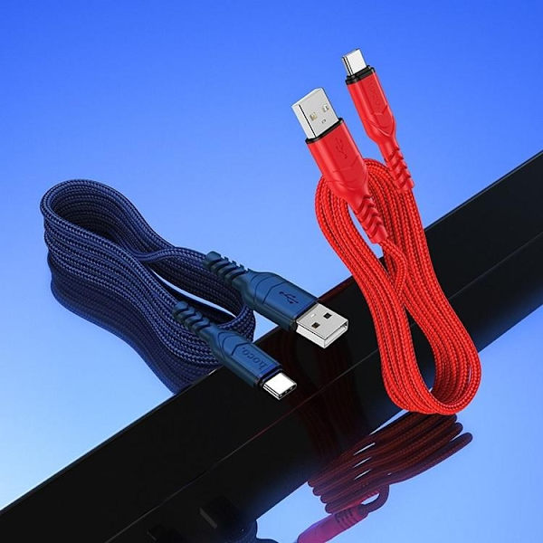 HOCO USB-A till USB-C Kabel QC 3A X59 1 m blue