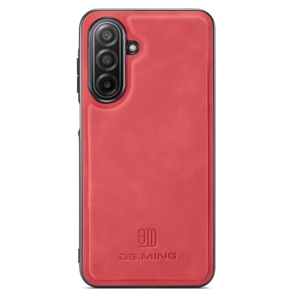 DG.MING Mobilskal till Samsung Galaxy A17 5G PU Läder Röd