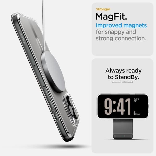 Spigen Mobilskal till iPhone 16 Pro Max MagSafe Ultra Hybrid "T" - Vit Vit
