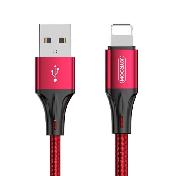 Joyroom USB - Lightning-kaapeli 3 A 1,5 m punainen Red